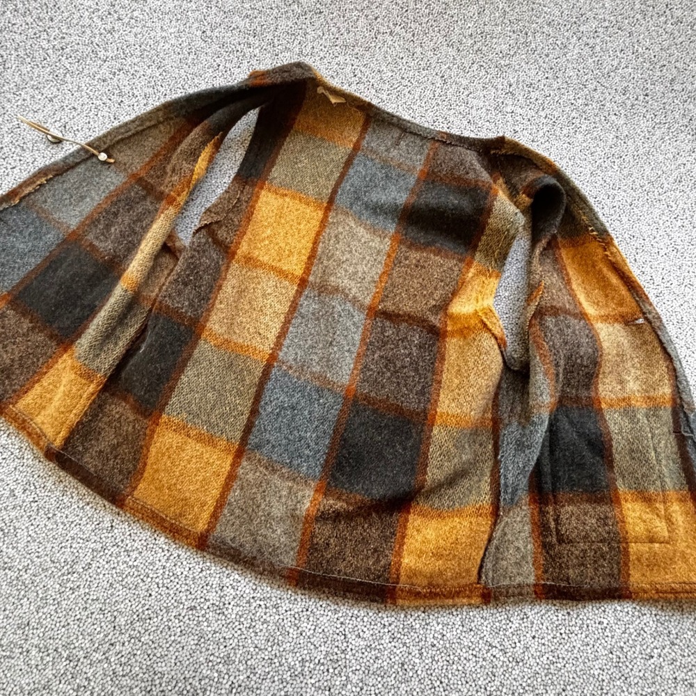 Range Jacket Vest Mens L Multicolor Plaid Wool Blend Rugged Americana - Picture 10 of 12